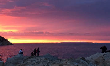 Sunset Isle de Elba, Italy